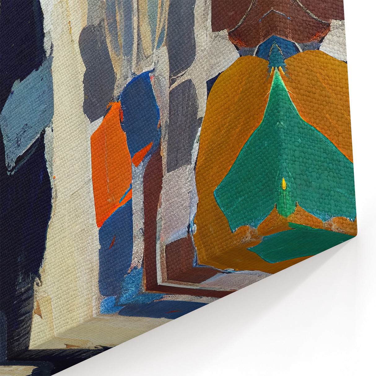 Contemporary Figurative Abstract Art - Rustic Cowboy Canvas Decor