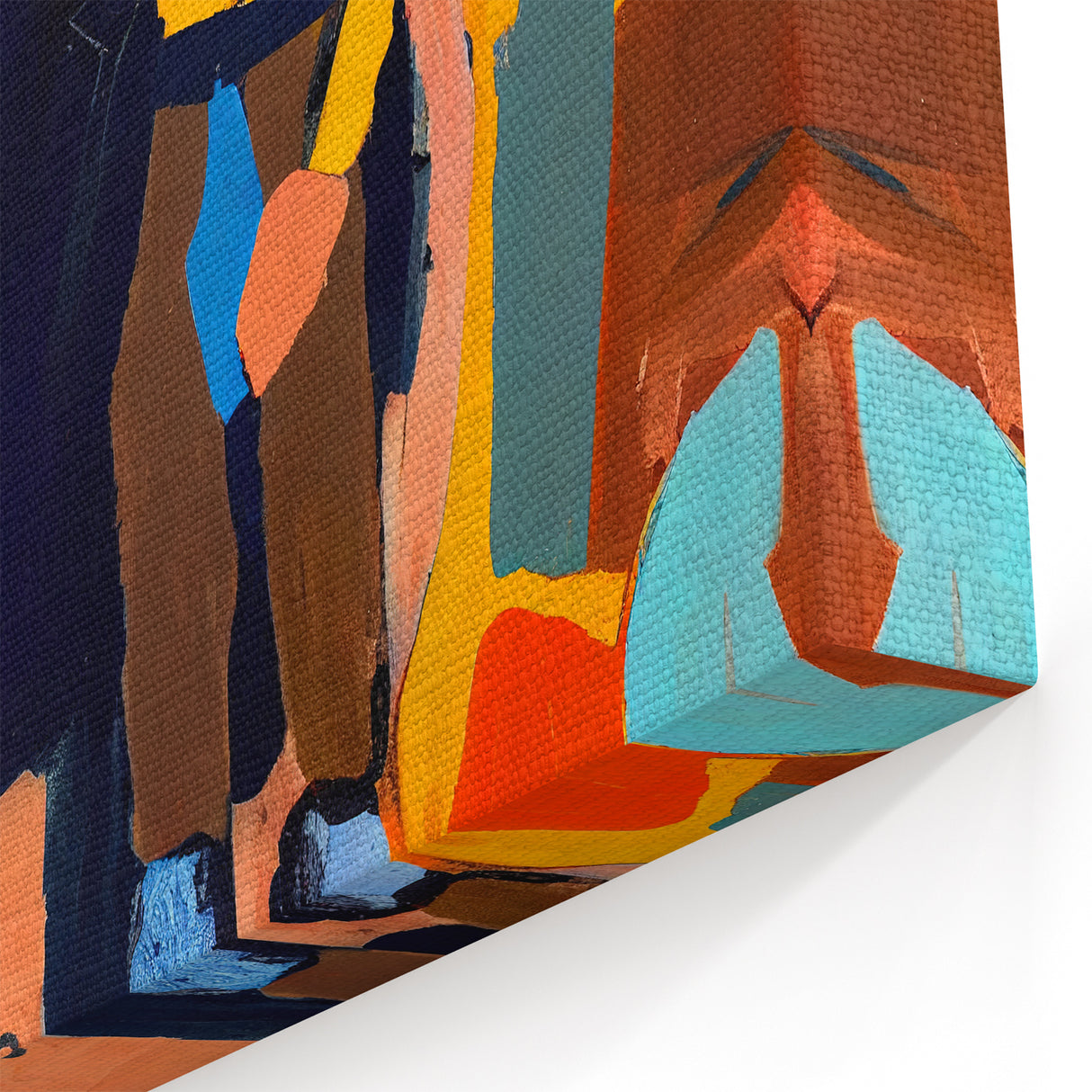 Bold Figurative Abstract Cowboy Art - Modern Western Wall Canvas