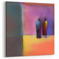 Abstract Figurative Canvas Art - Modern Pastel Dream Wall Decor
