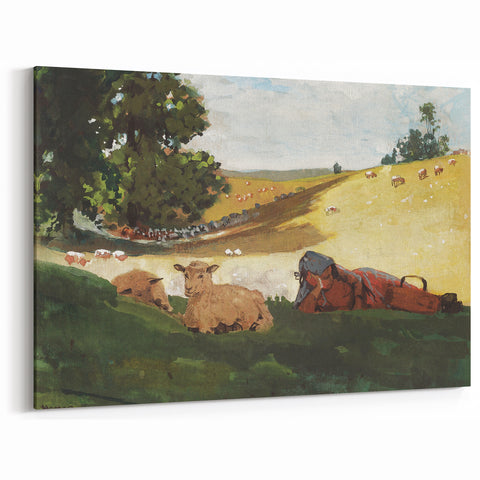 Realism Art Print – Warm Afternoon by Winslow Homer | Serene Pastoral Scene