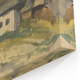 Realism Art Print – Village Motif by Zolo Palugyay | Rustic Countryside Scene