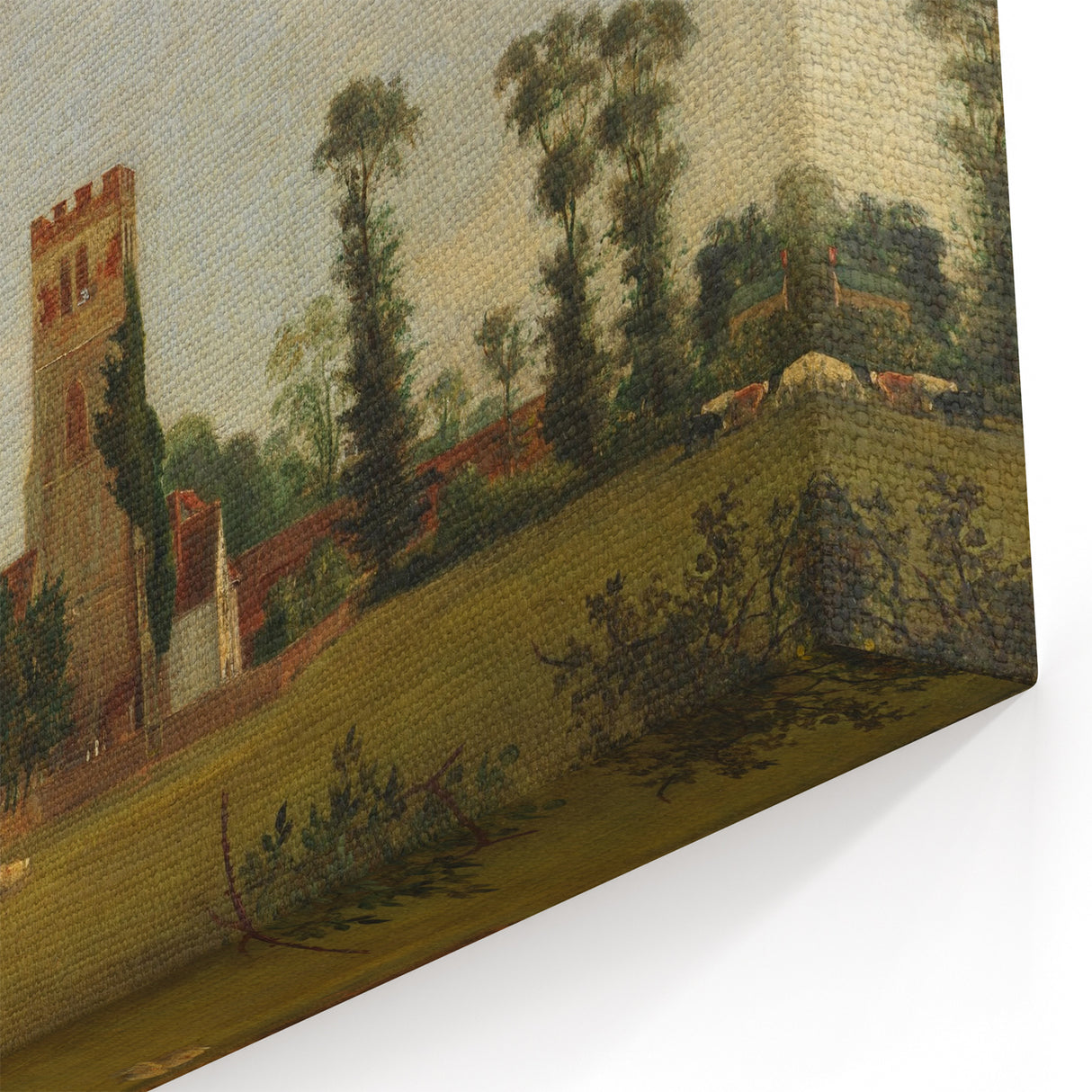 Charming Realism Art Print – Tottenham Church Landscape