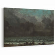Realism Art Canvas - The Sea by Gustave Courbet Dark Ocean Print