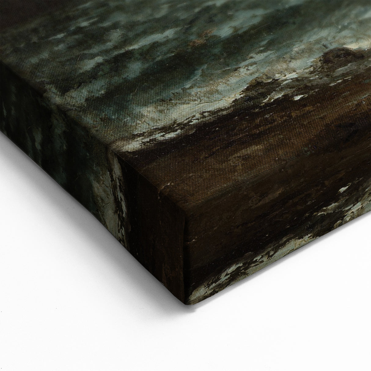 Realism Art Canvas - The Sea by Gustave Courbet Dark Ocean Print