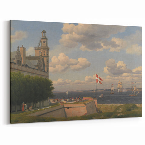 Realism Seascape Art - View from Kronborg by C.W. Eckersberg Print