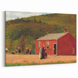 Realism Art Print of Schoolhouse Scene - Fine Art Realism Canvas