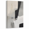 Black and White Geometric Canvas – Minimalist Abstract Wall Art Design