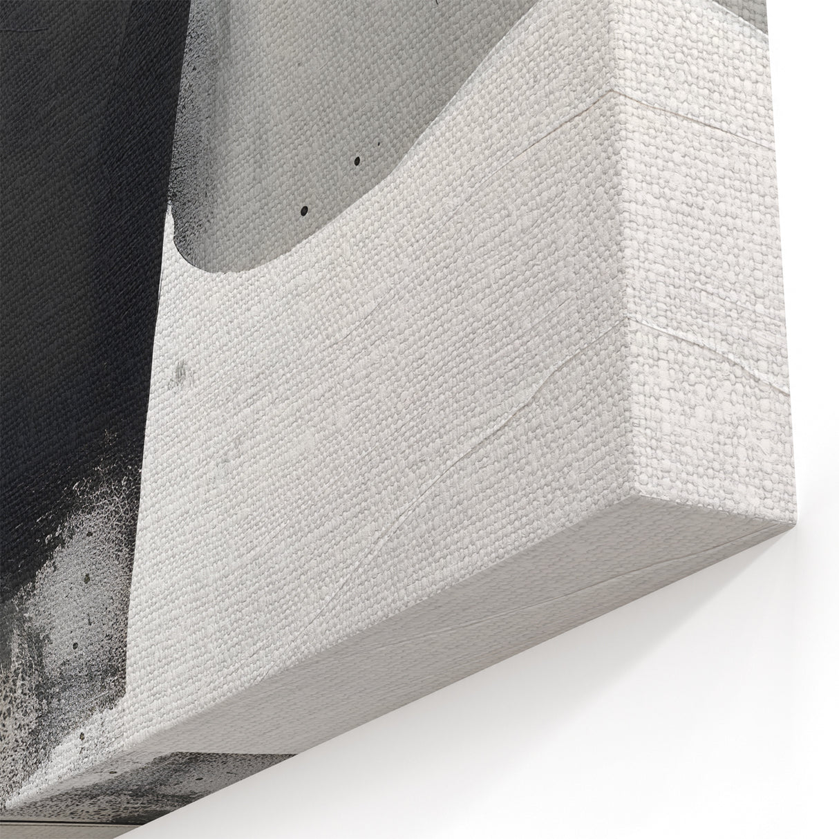 Black and White Geometric Canvas – Minimalist Abstract Wall Art Design