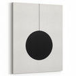 Minimalist Black Sphere Art – Simple Abstract Wall Decor for Modern Spaces