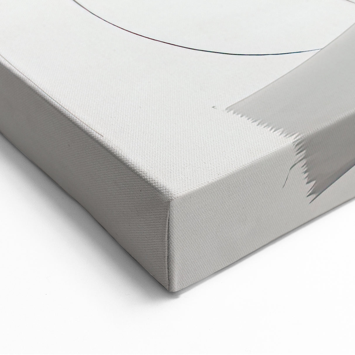 Dynamic Abstract Circles – Minimalist Black with White Canvas Art