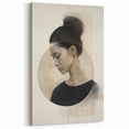 Serene Minimalist Portrait Art - Modern Abstract Canvas for Home Decor
