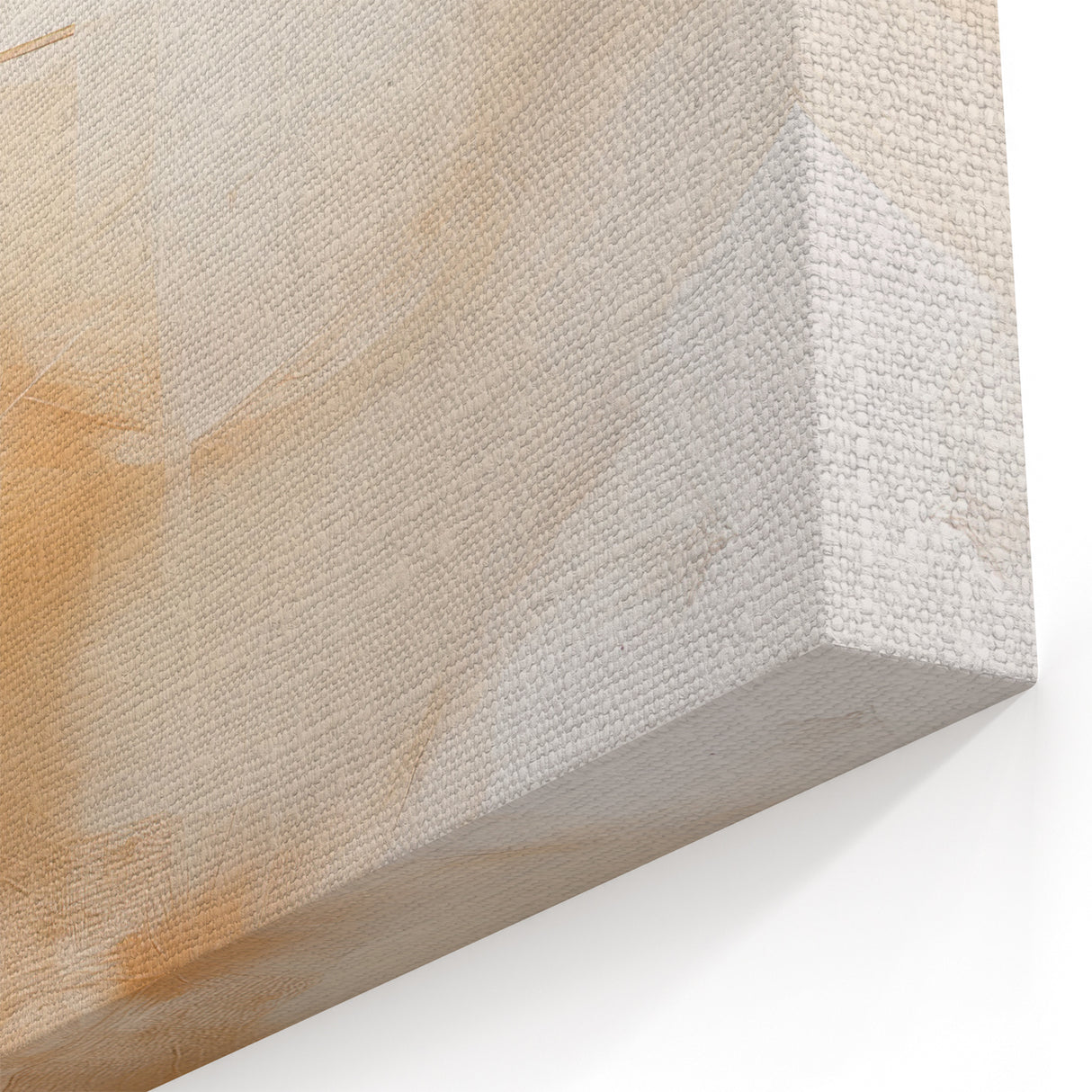 Warm Beige and Cream Abstract Art - Minimalist Canvas Wall Decor