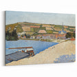 Coastal Landscape Modern Art Print - Contemporary Pointillist Decor