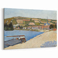 Coastal Landscape Modern Art Print - Contemporary Pointillist Decor