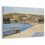 Coastal Landscape Modern Art Print - Contemporary Pointillist Decor