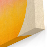 Gradient Sun Circle Art - Minimalist Orange and Yellow Wall Decor