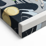 Elegant Art Deco Wall Art – Chic 1920s Fashion Scene in Stylish Colors