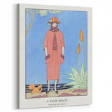 Art Deco Palm Beach Scene – Elegant 1920s Fashion Wall Art Print