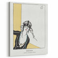 Chic Art Deco Wall Art – Elegant Woman in Stylish Hat and Jewelry