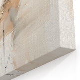 Soft Beige Abstract Art - Modern Minimalist Wall Decor for Interiors