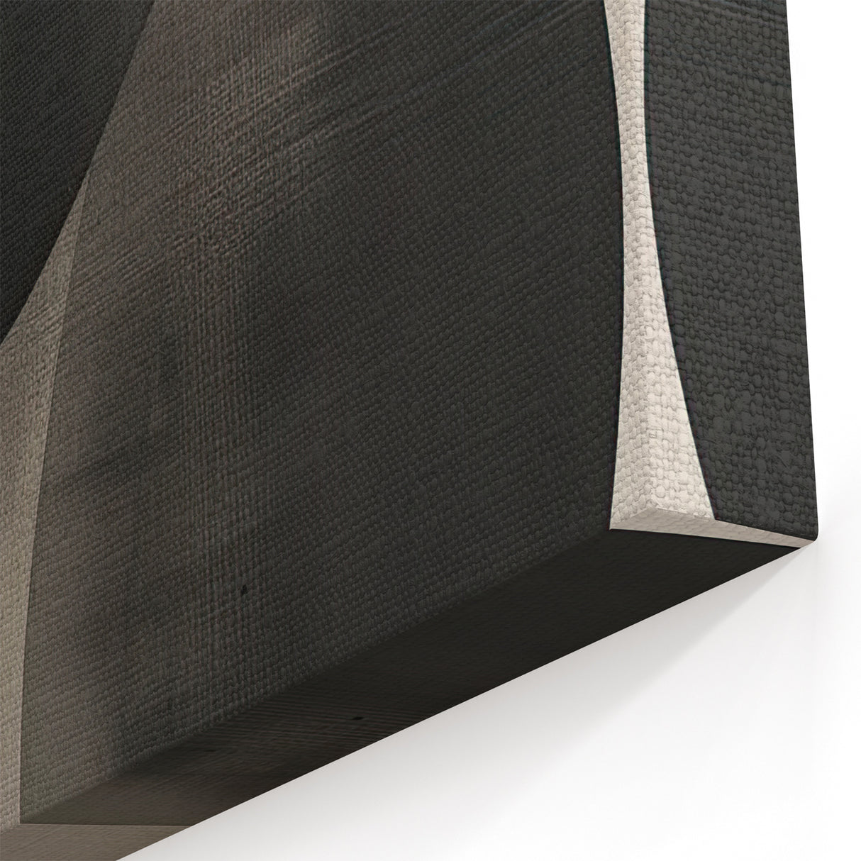 Modern Minimalist Abstract Art Print - Black & Gray Geometric Wall Decor
