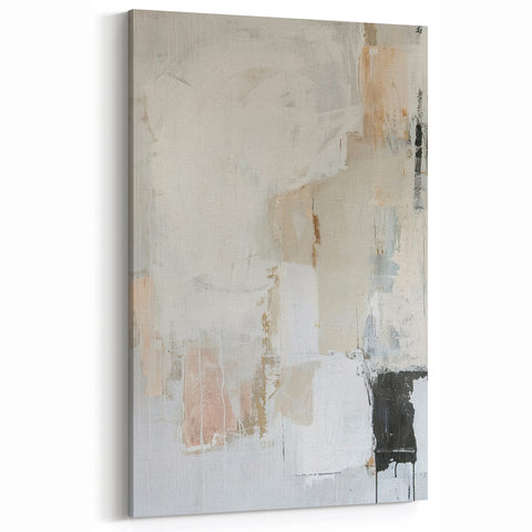 Contemporary Minimalist Abstract Art Print - Neutral Tones Wall Decor