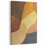 Minimalist Abstract Art Print - Warm Earth Tones Wall Decor