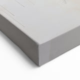 Black Beige Orange Linear Design - Minimalist Abstract Art Print