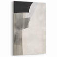 Minimalist Abstract Art Print - Black Gray White Subtle Geometric Design
