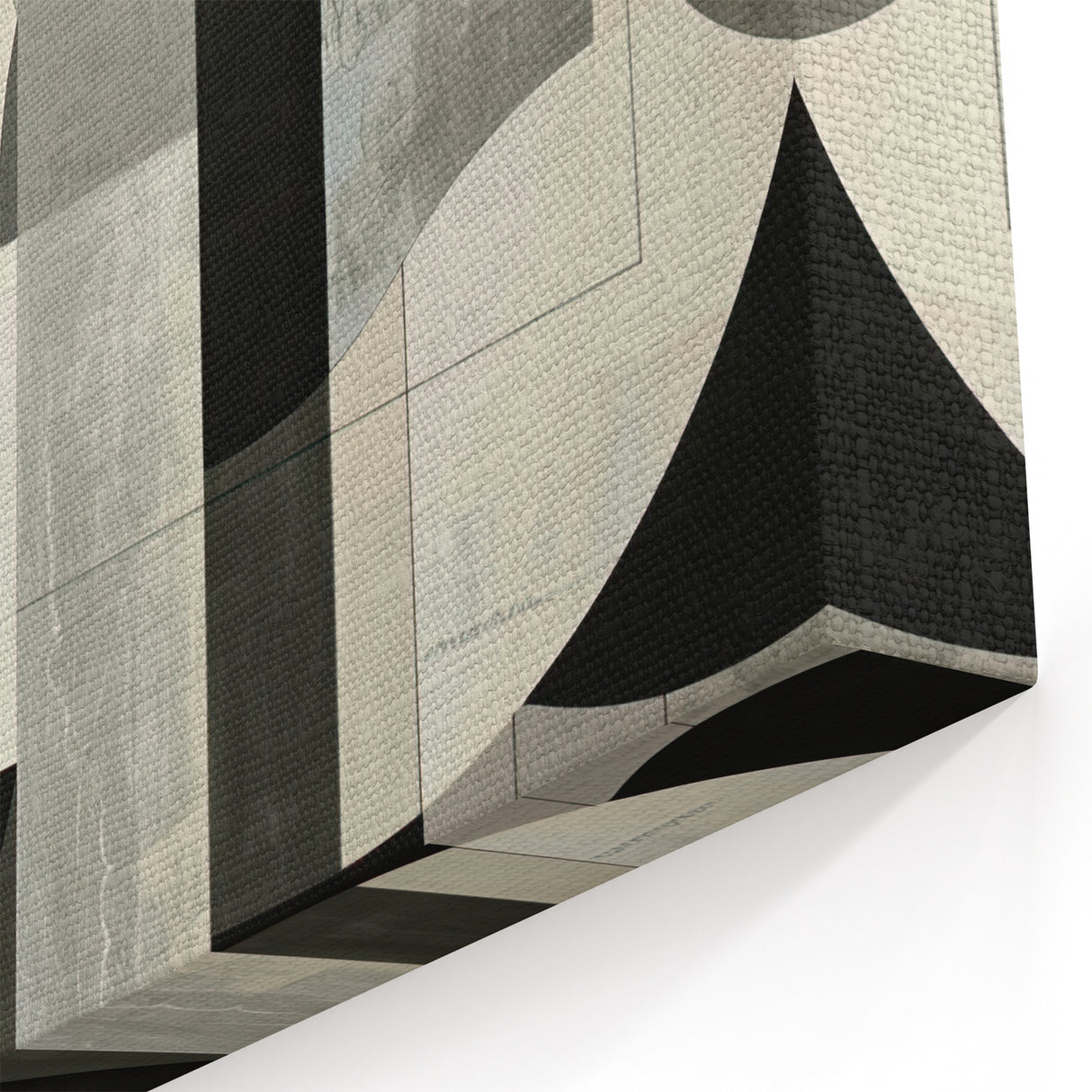 Geometric Art Print Minimalists Abstracts- Black White Gray Textured Design