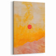 Yellow Orange Red Textured Design - Minimalist Abstract Sunset Art Print