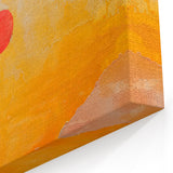 Yellow Orange Red Textured Design - Minimalist Abstract Sunset Art Print