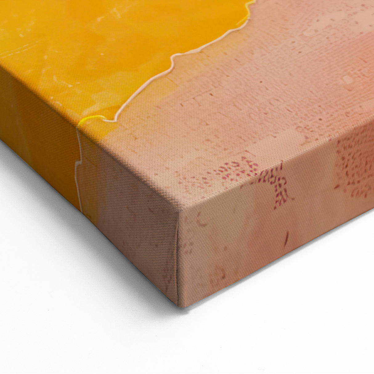 Yellow Orange Red Textured Design - Minimalist Abstract Sunset Art Print