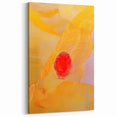 Colorful Abstract Sunrise Art - Yellow Red Textured Patterned Design