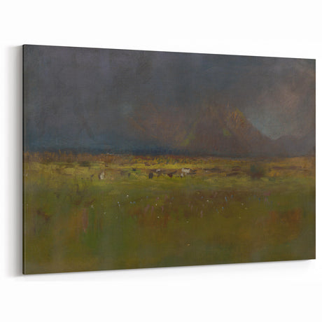 Realism Art Print - Tatras Before a Storm by László Mednyánszky Canvas