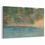 Realism Art Print - Blue Spring, Florida by Winslow Homer Canvas Art