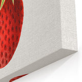 Vintage Botanical Strawberry Print | Realism Strawberry Art Illustration