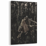 Realism Art Print of Royal Escape | Dark Forest and Brave Companions
