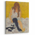 Classical Realism Painting | Woman Putting on Stockings Art Print