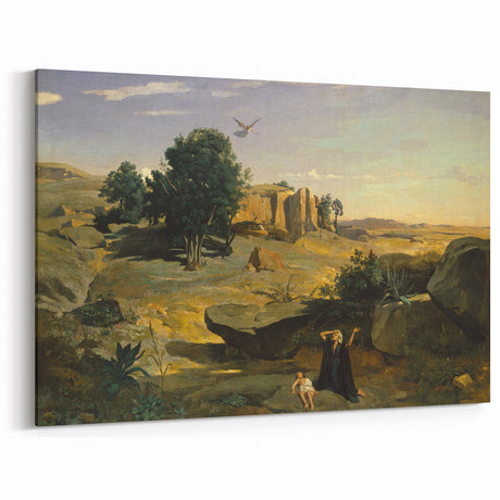 Classical Realism Print | Hagar in the Wilderness Art on Canvas
