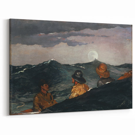 Dramatic Realism Seascape | Kissing the Moon by Winslow Homer Print