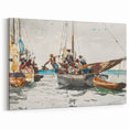 Vibrant Realism Market Scene | Nassau Market by Winslow Homer Print