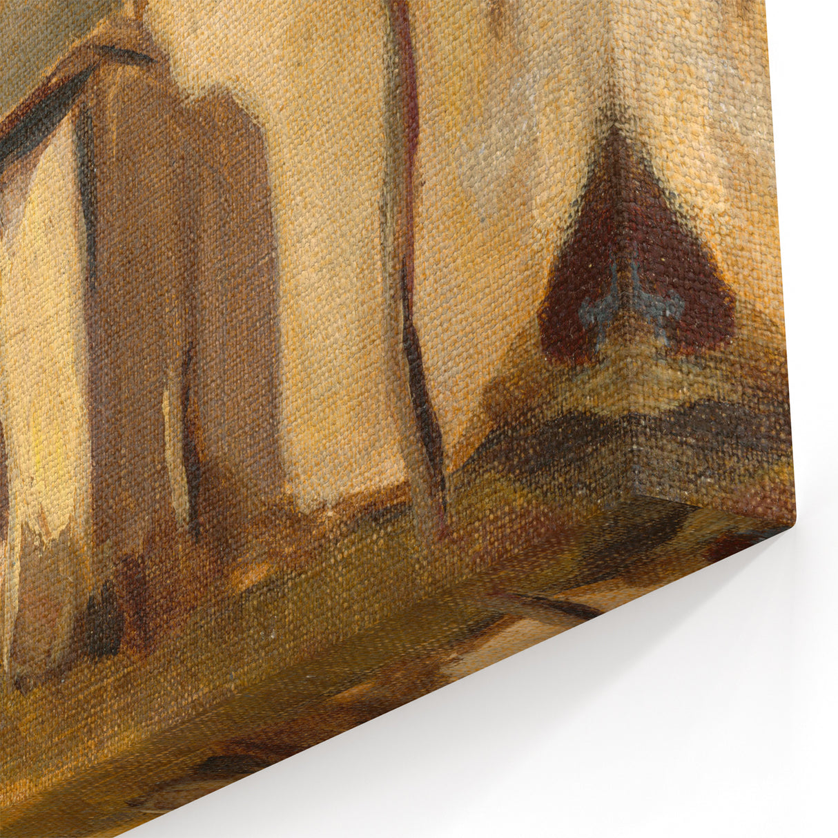 Rustic Realism Village Scene | Village Yard by Zolo Palugyay Print