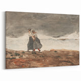 Stormy Realism Art Print | Danger by Winslow Homer | Coastal Scene