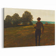 Realism Art Prints - Man with a Scythe by Winslow Homer