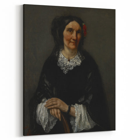 Realism Art Prints - Portrait of a Woman by Gustave Courbet