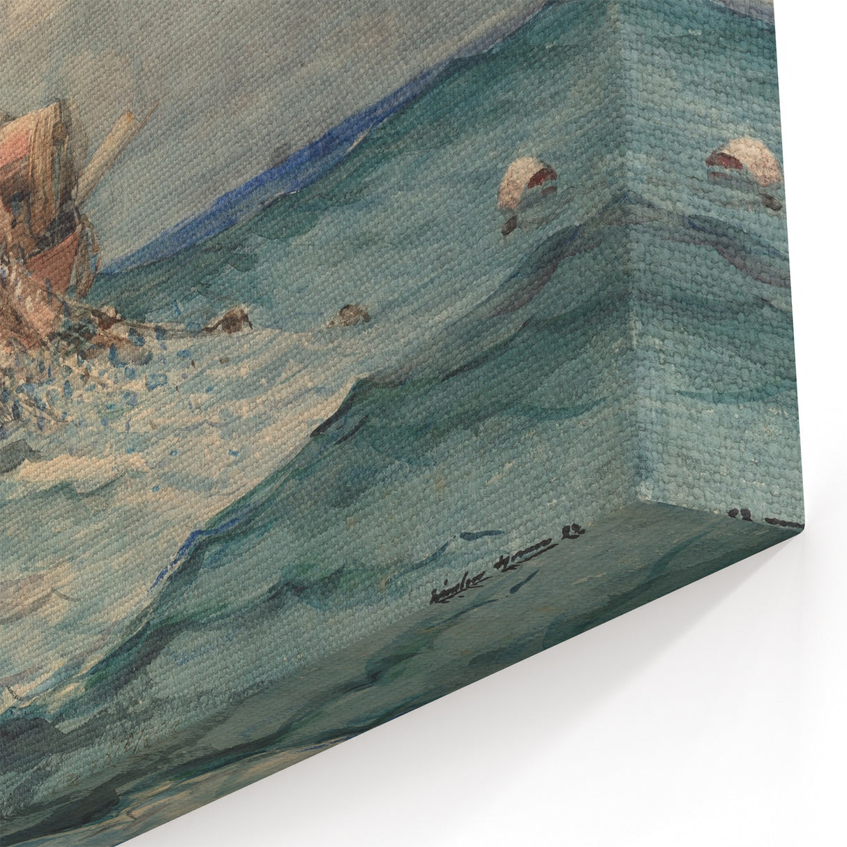 Realism Art Prints - Hauling in the Nets by Winslow Homer