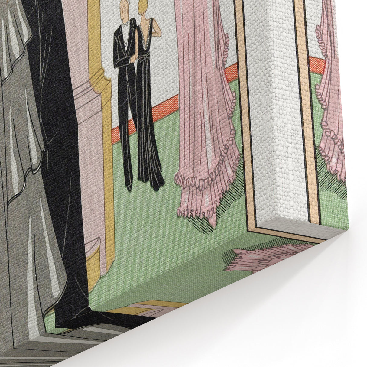 Vintage Art Deco Wall Art – 1920s Inspired Glamorous Party Scene Print