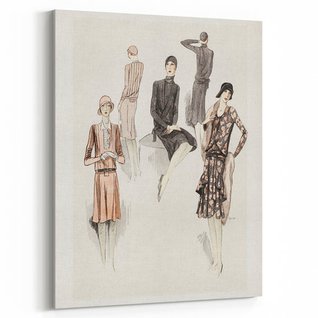 Retro Art Deco Wall Art – 1920s Vintage Fashion Print for Home Décor