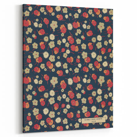 Floral Art Deco Wall Art – Vintage Patterned Print with 1920s Style